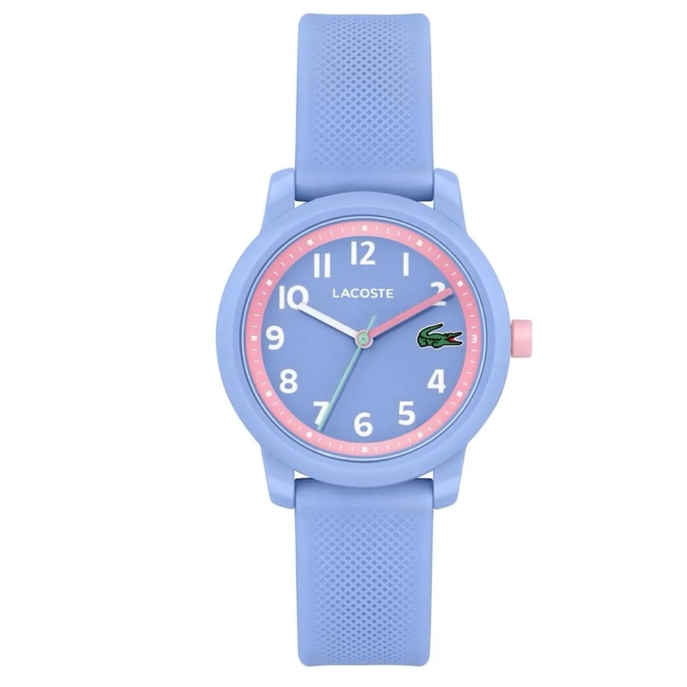 Lacoste Kids' Light Blue with Pink stripe Watch
